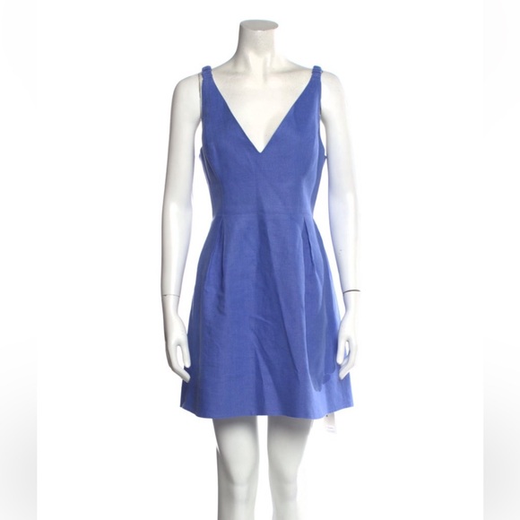 Zimmerman Designer size 3 linen dress cornflower blue - Picture 1 of 8